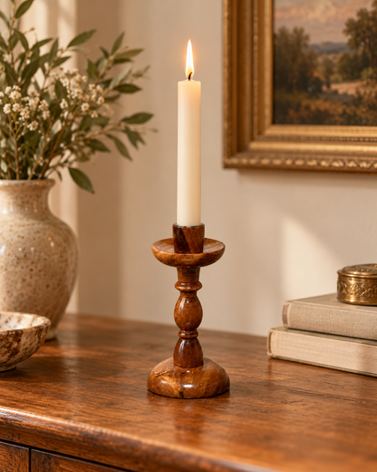 Handcrafted Wooden Candle Holder