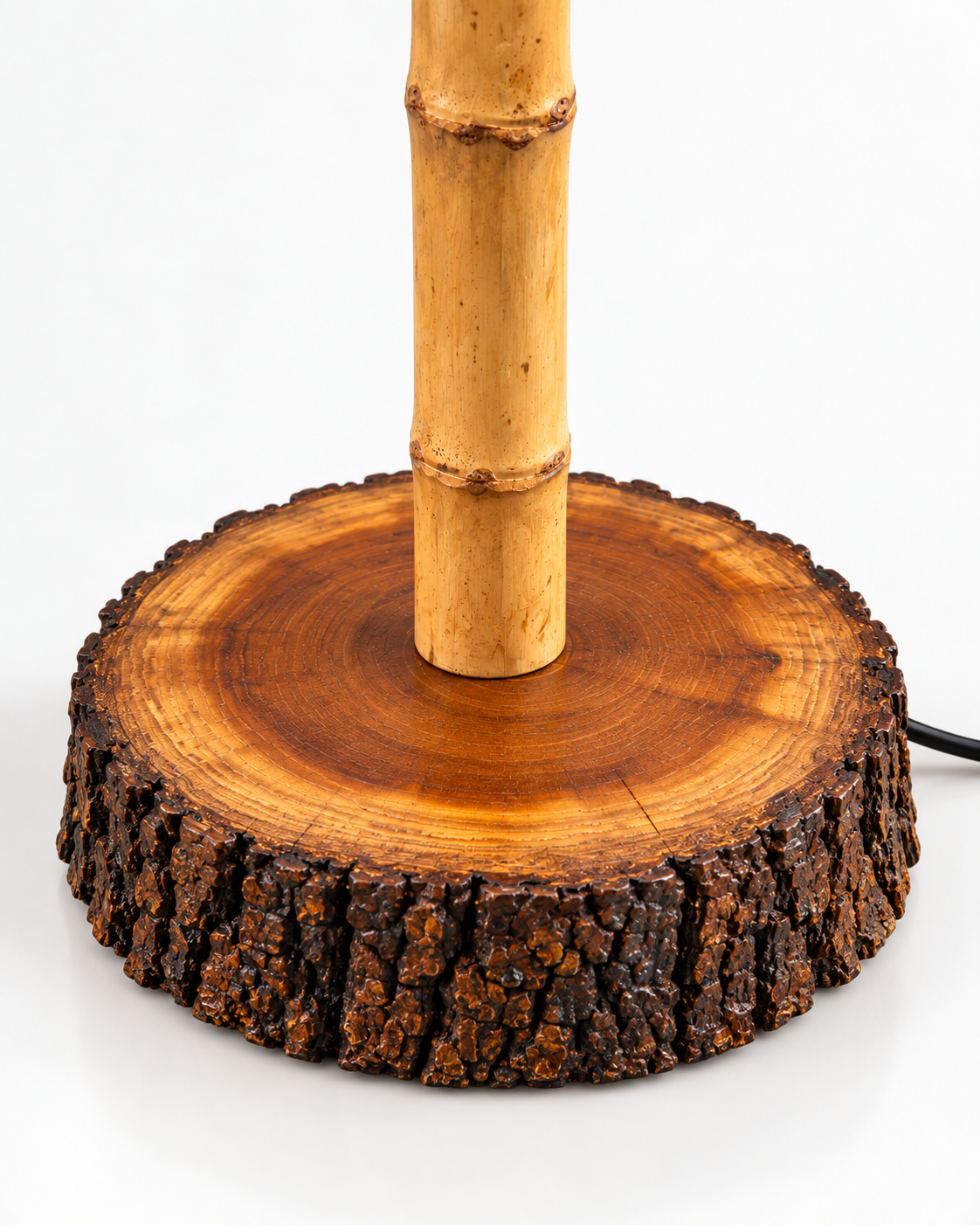 Handmade Natural Bamboo Wood Floor Lamp
