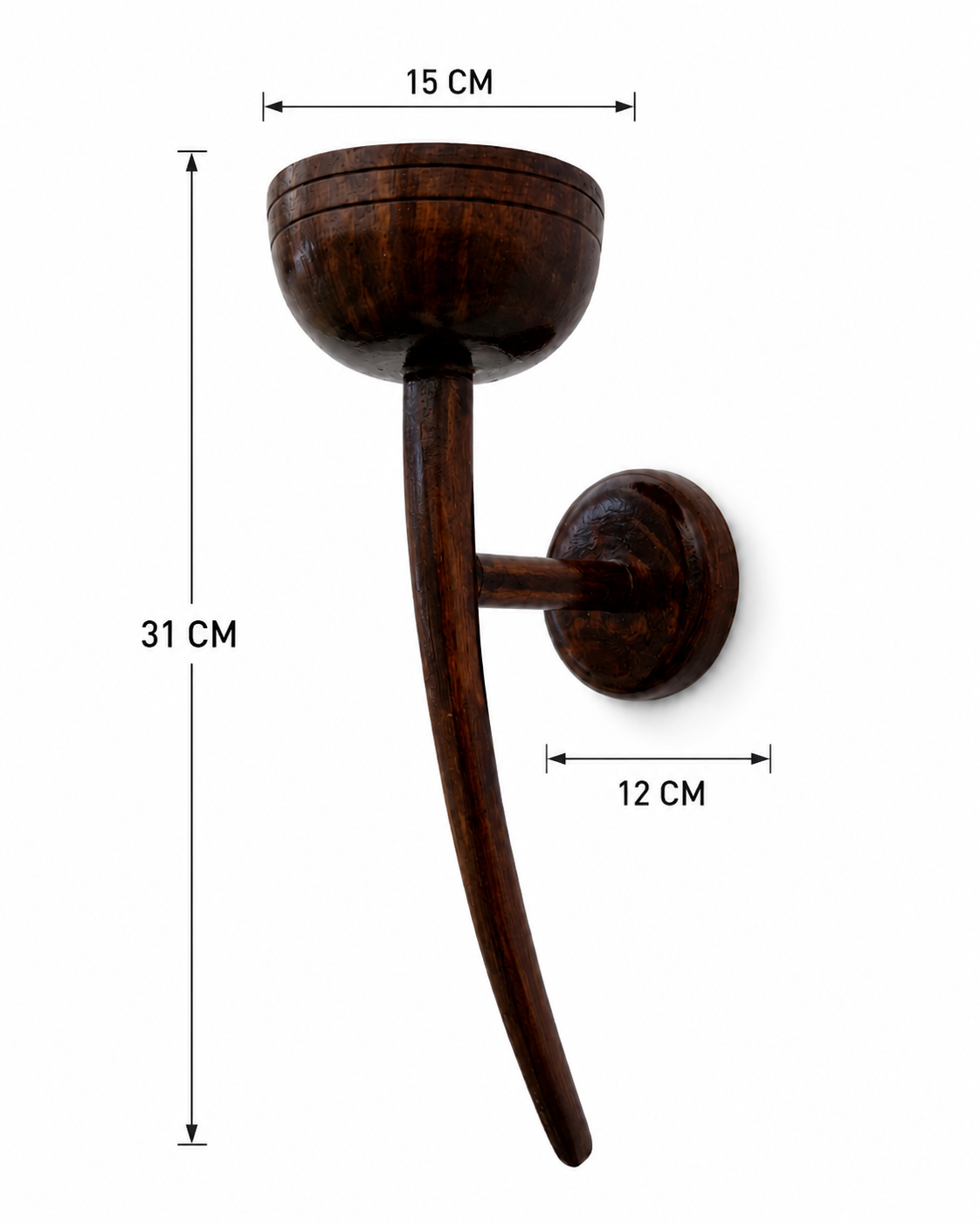 Elephant wall candle stand