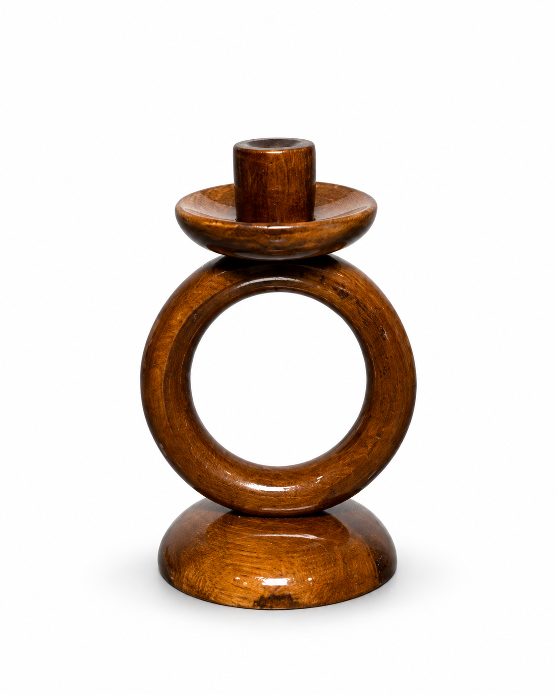 Handcrafted Wooden Ring Candle Holder