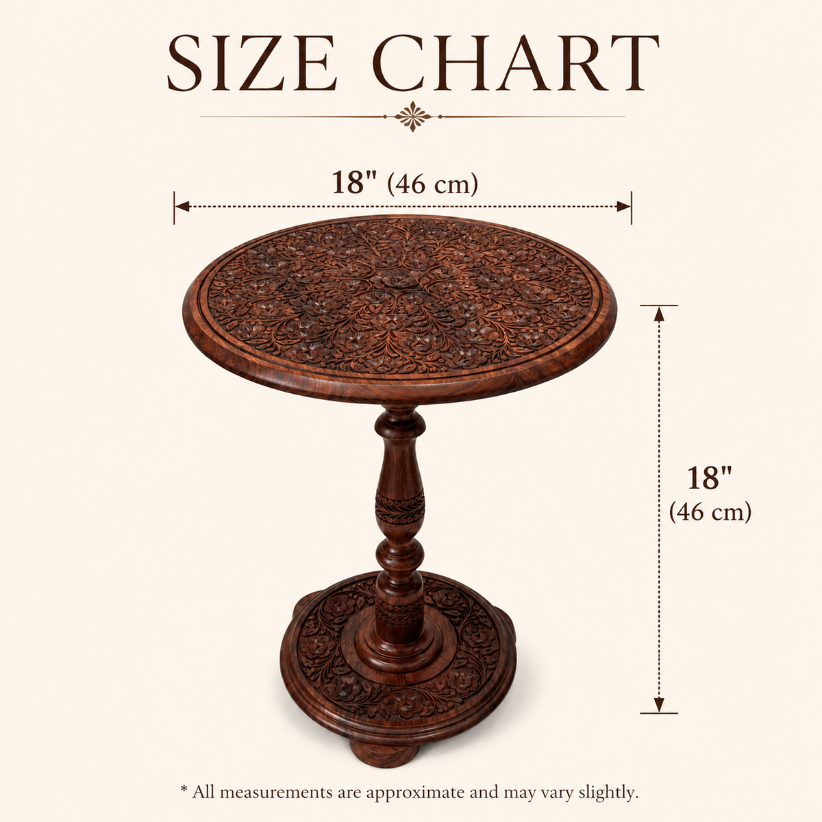 Carving Plate Round Table